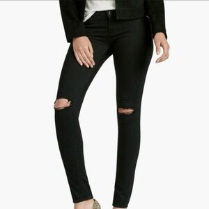 Lucky Brand Charcoal Black distressed Denim Jeans